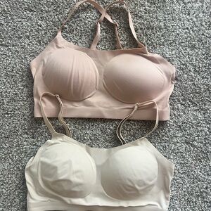 Soma Enbliss Lot of 2 bras padded size L large pink nude. Excellent condition